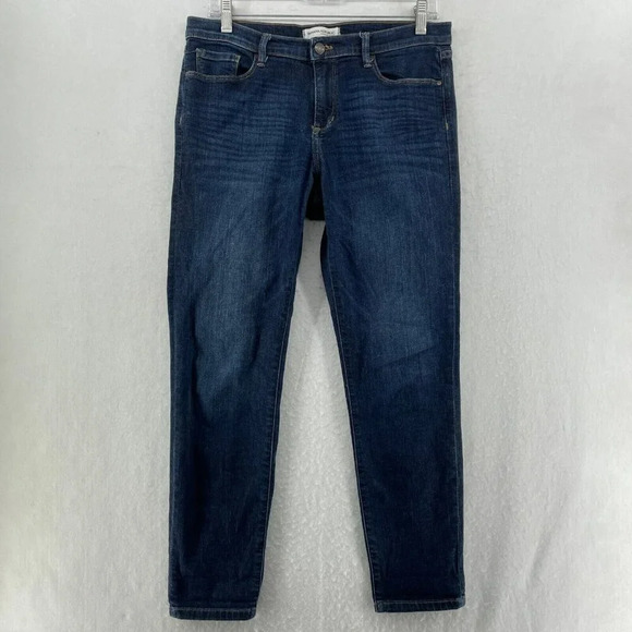 Banana Republic Denim - Banana Republic Jeans Women's Sz 29 Blue Dark Wash Skinny Mid-Rise Stretch Denim